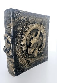 Image 1 of 3D Printed Storage Tome Dice Box| Fantasy Book Box | RPG and Bookmark Organizer | Dice Box | Two ...
