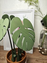 Image 5 of 3D Printed Monstera Plant Coaster Set | Albo Design | Cute Plant Pot | Fake Plant Decor | Housewa...