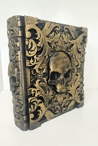 Image 2 of 3D Printed Storage Tome Dice Box| Fantasy Book Box | RPG and Bookmark Organizer | Dice Box | Two ...