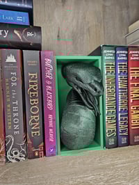 Image 4 of Serpent Book Nook | Dark Magic Bookshelf Insert | Gothic Shelf Decor | Fantasy Library Accent | E...