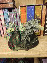 Image 1 of Sleeping Dragon Planter & Candy Bowl – Whimsical 2-in-1 Decorative Accent