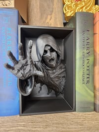 Image 2 of Demon Book Nook | Void Reaper Bookshelf Insert | Themed book | Dark Fantasy Decor | Wizard Book N...