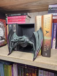 Image 1 of Dragon themed Book Nook - Perfect Fantasy Decor for Bookshelves