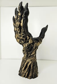 Image 3 of Skeleton Hand Book Display | Spooky Book Holder | Death's Grasp Decor | Gothic Bookshelf Accent |...