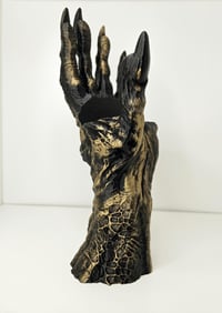 Image 4 of Skeleton Hand Book Display | Spooky Book Holder | Death's Grasp Decor | Gothic Bookshelf Accent |...