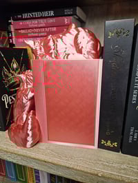 Image 3 of Kissing Playful Foxes Book Nook | Whimsical Bookshelf Decor with Storage 