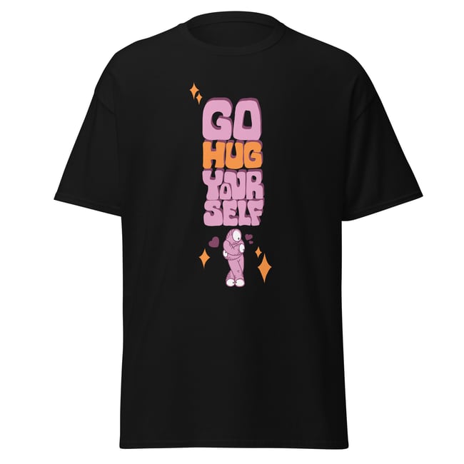 GO HUG YOURSELF // unisex  t-shirt // black