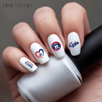 Image 1 of CHICAGO CUBS BASEBALL NAIL DECALS 