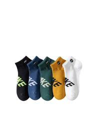Image 1 of 5  Pairs set printed Men socks.