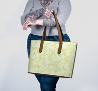 Image 3 of Vegan Leather Tote - Fresh Squeezed