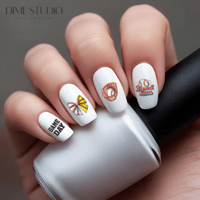 Image 1 of BASEBALL MOM TEAM PLAYER NAIL DECALS