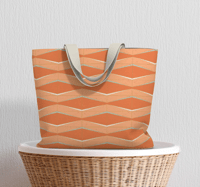Image 1 of Market Tote - Chevron