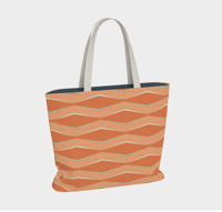 Image 3 of Market Tote - Chevron