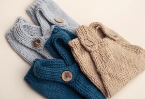 Image of Newborn Knit Overalls / 3 colors