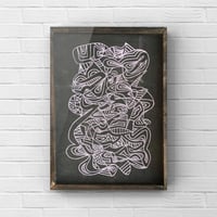 Image 1 of 'Pink Maze' print
