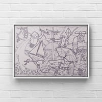 Image 1 of 'Sunrise' print (grey)