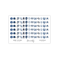 Image 2 of INDIANAPOLIS COLTS FOOTBALL NAIL DECALS 