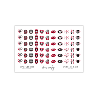 Image 3 of UGA BULLDOGS NAIL DECALS