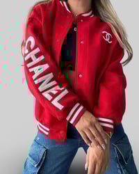 Image 2 of Iconic Luxe Varsity Jacket