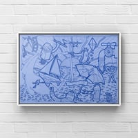 Image 1 of 'Sunrise' - print (blue)