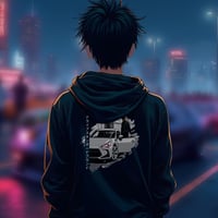 Image 1 of Kanji White Car | Unisex Hoodie