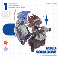 Image 1 of Maid Sonadow Charms + Sticker