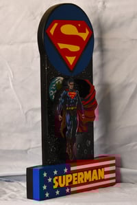 Image 2 of Superman 3D Wooden Diorama Wall Décor