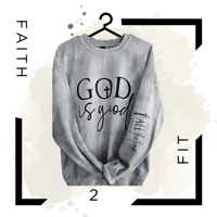 Image 1 of Cloudy Tie Dyed God Is Good
