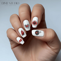 Image 1 of TAMPA BAY BUCCANEERS FOOTBALL NAIL DECALS 