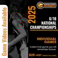$29+gst - 2025 U18 National Championships - Single Game