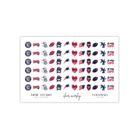 Image 2 of NEW ENGLAND PATRIOTS FOOTBALL NAIL DECALS 