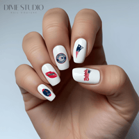 Image 1 of NEW ENGLAND PATRIOTS FOOTBALL NAIL DECALS 
