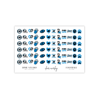 Image 2 of CAROLINA PANTHERS FOOTBALL NAIL DECALS 