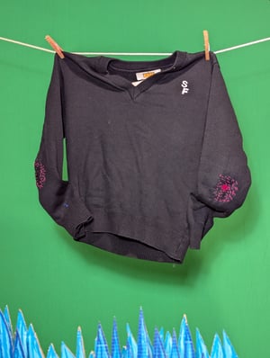 Image of Jelly Skull Patch Sweater Size Small