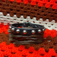 Image 1 of Black Studded Cat collar