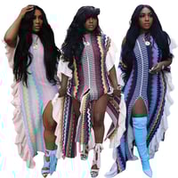 Image 3 of MIAMI RUFFLED SLIT DRESS