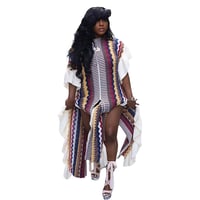 Image 2 of MIAMI RUFFLED SLIT DRESS