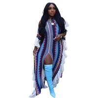 Image 1 of MIAMI RUFFLED SLIT DRESS