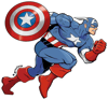 Captain America - Spot Gloss Sticker!