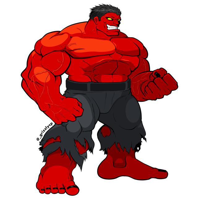 The Red Hulk - Matte Sticker!