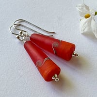 Image 2 of Orange Earrings
