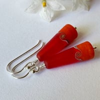 Image 3 of Orange Earrings