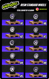 Image 1 of RESIN STANDARD WHEELS   