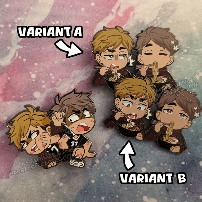 Miya Twins Enamel Pins