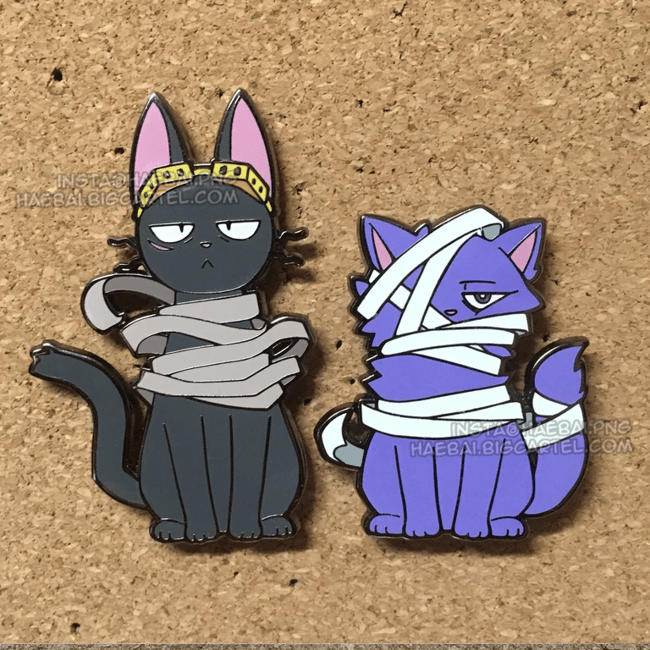 Nekozawa and Shinkitty Enamel Pins