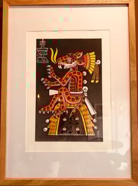 Image 2 of Tepeyolotl framed original painting or art print