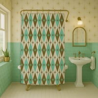 Image 2 of Starlite Diamond Aquarelle Shower Curtain