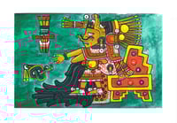 Image 1 of Chalchiuhticue original framed painting or art print 