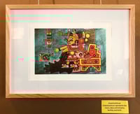 Image 2 of Chalchiuhticue original framed painting or art print 