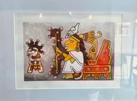 Image 2 of Tecuciztecatl original painting in oak frame or art print 